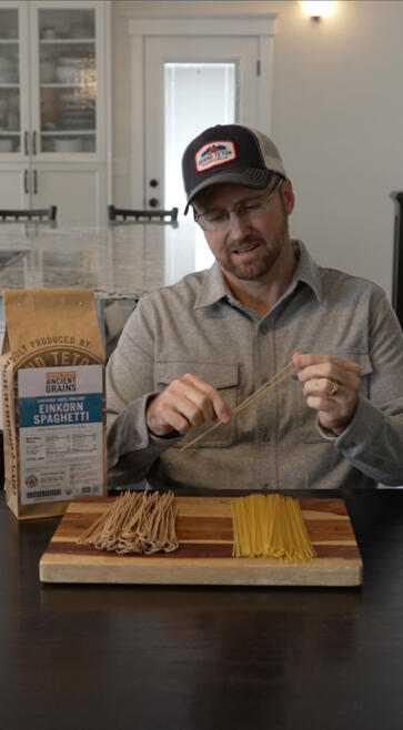 Einkorn pasta vs regular pasta 🍝